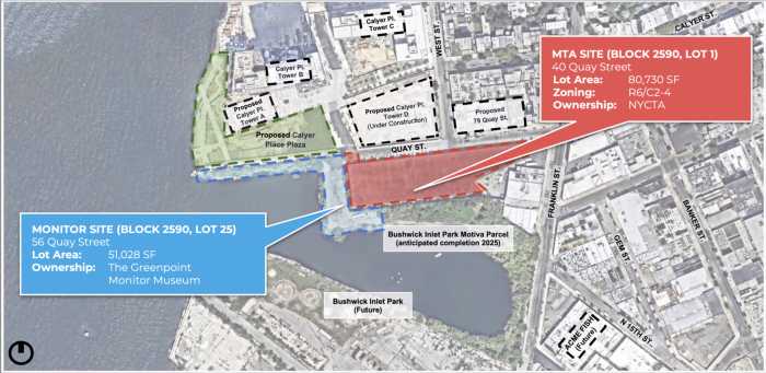 map of development site